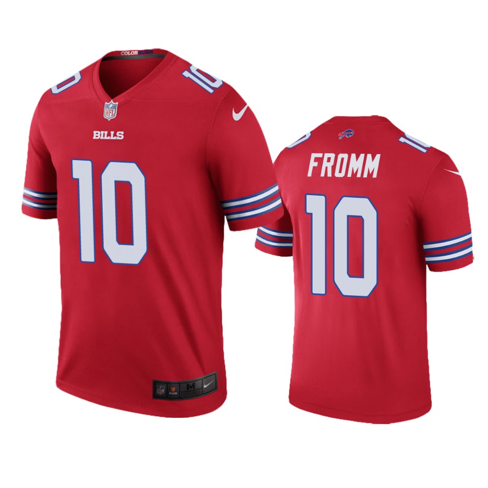 Buffalo Bills Jake Fromm Red Color Rush Legend Jersey
