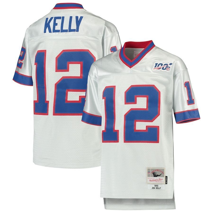 Buffalo Bills Jim Kelly Platinum Nfl 100 Retired Player Legacy Jersey