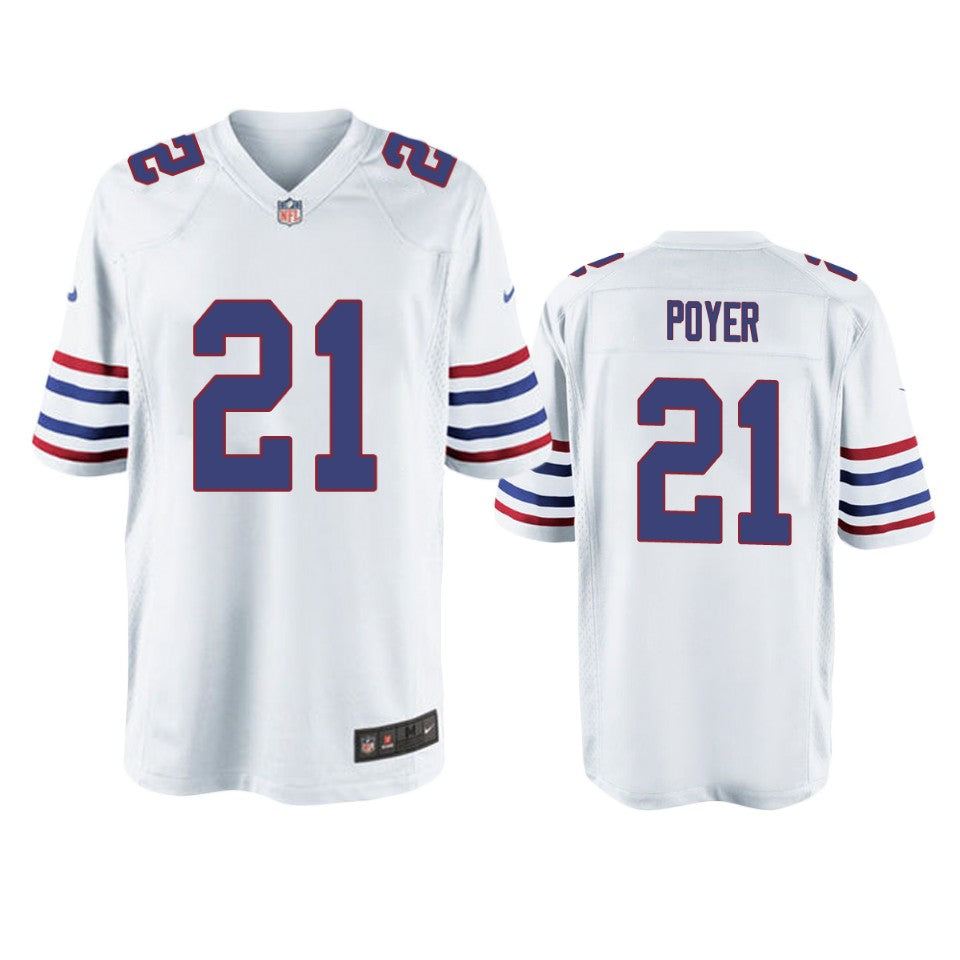 Buffalo Bills Jordan Poyer White Throwback Game Jersey Men