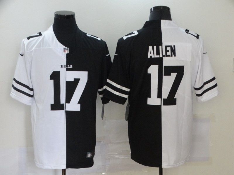 Buffalo Bills Josh Allen 17 Nfl 2020 Black And White Jersey