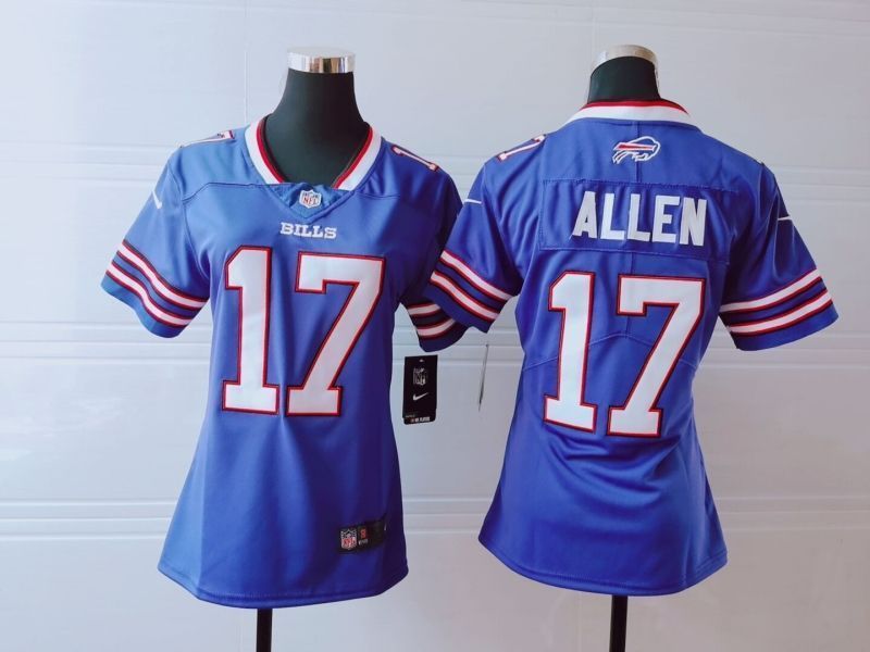 Buffalo Bills Josh Allen 17 Nfl 2020 Indigo Womens Jersey