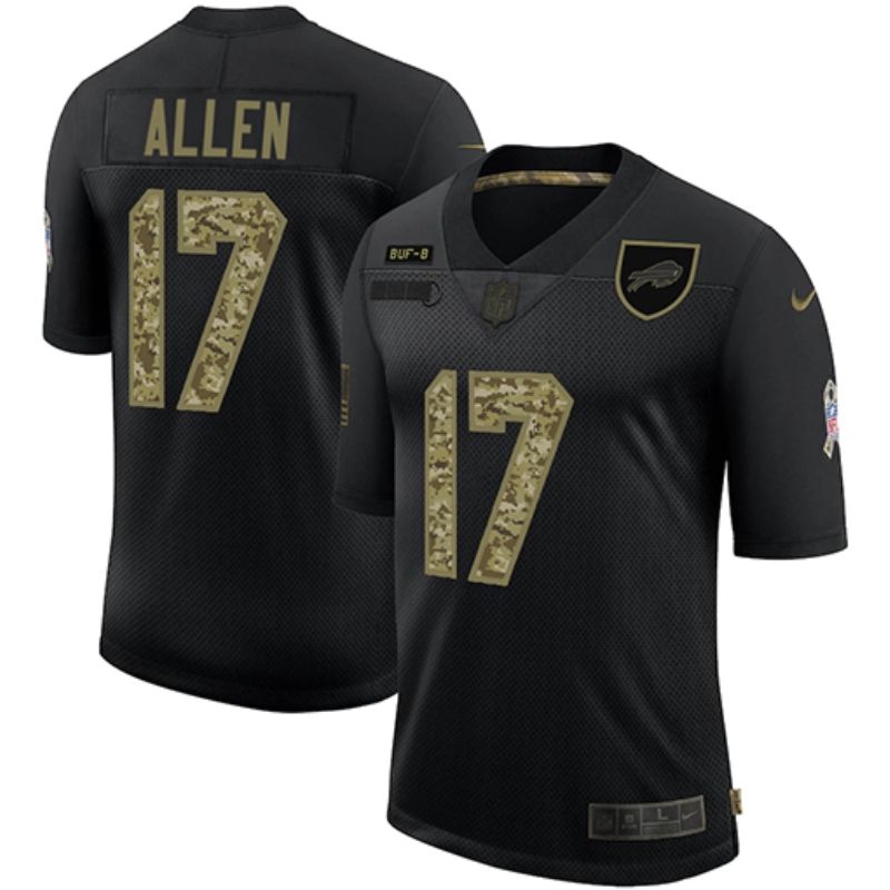 Buffalo Bills Josh Allen 17 Nfl 2020 New Arrival Black Jersey
