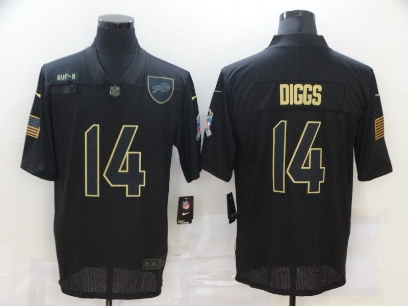Buffalo Bills Stefon Diggs 14 Nfl 2020 Black Jersey