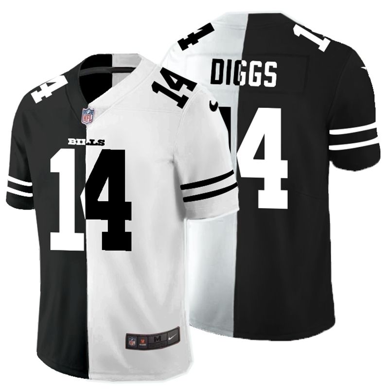 Buffalo Bills Stefon Diggs 14 Nfl 2020 New Arrival Black And White Jersey