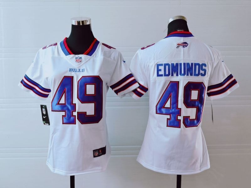Buffalo Bills Tremaine Brandedmunds 49 Nfl 2020 White Womens Jersey