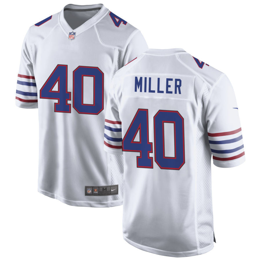 Buffalo Bills Von Miller 40 Nfl American Footballl White Game Jersey Gift For Bills Fans