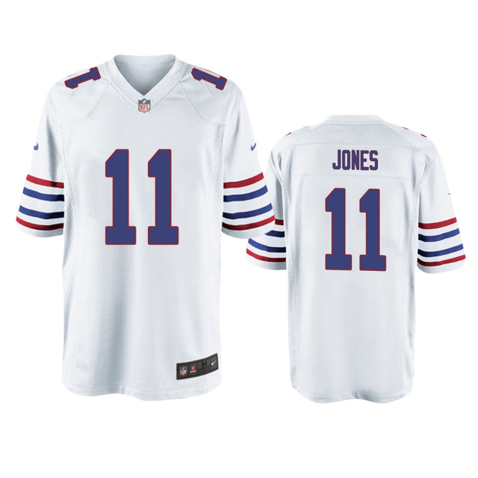 Buffalo Bills Zay Jones White Throwback Game Jersey Men