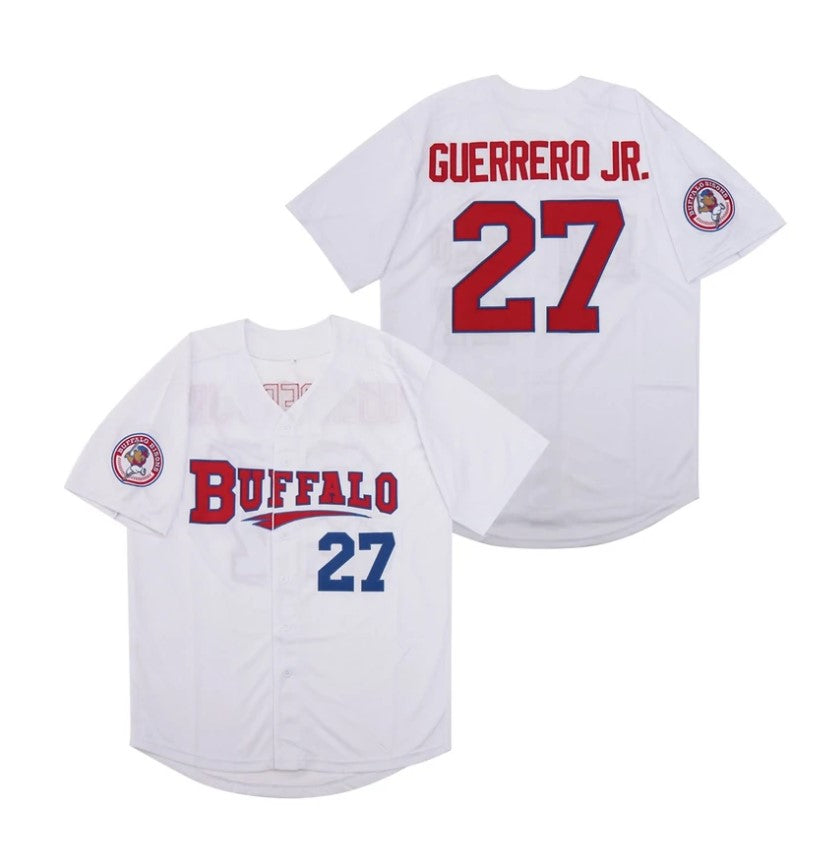Buffalo Bisons Guerrero Jr. Baseball Jersey White
