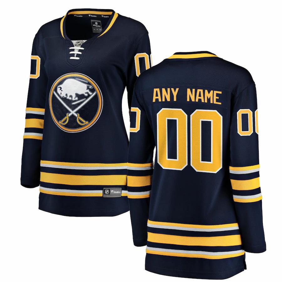 Buffalo Sabres Fanatics Branded Womens Home Breakaway Custom Jersey Blue