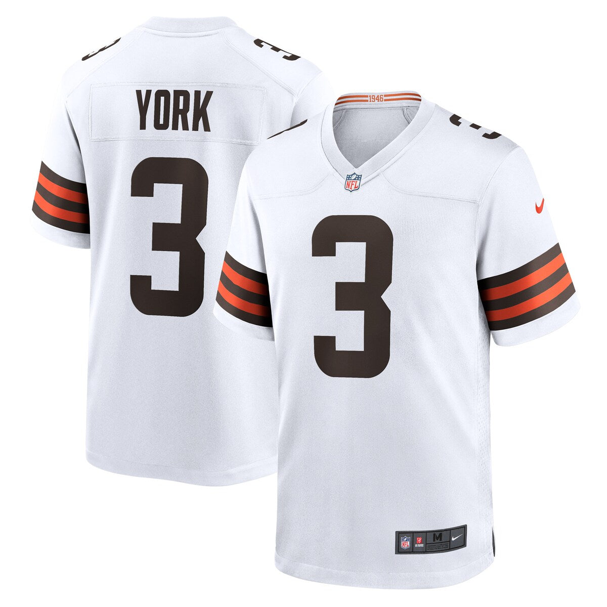 Cade York Cleveland Browns Nike Game Player Jersey White