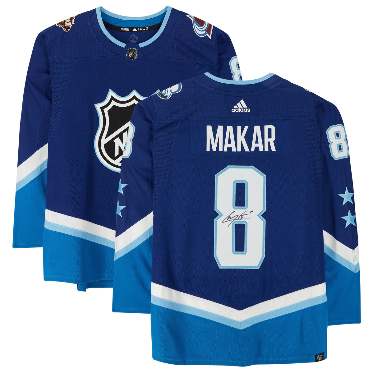 Cale Makar Colorado Avalanche Autographed 2022 Nhl All star Game Jersey Blue