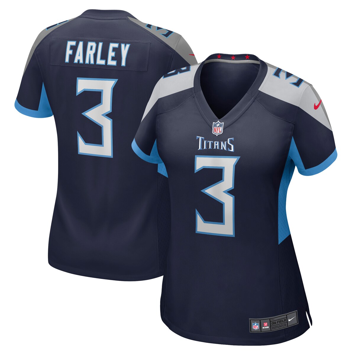 Caleb Farley Tennessee Titans Nike Womens Game Jersey Navy