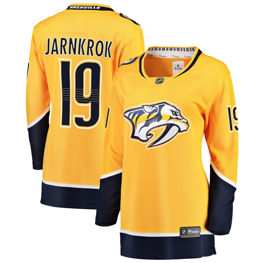 Calle Jarnkrok Nashville Predators Fanatics Branded Womens Breakaway Player Jersey Gold