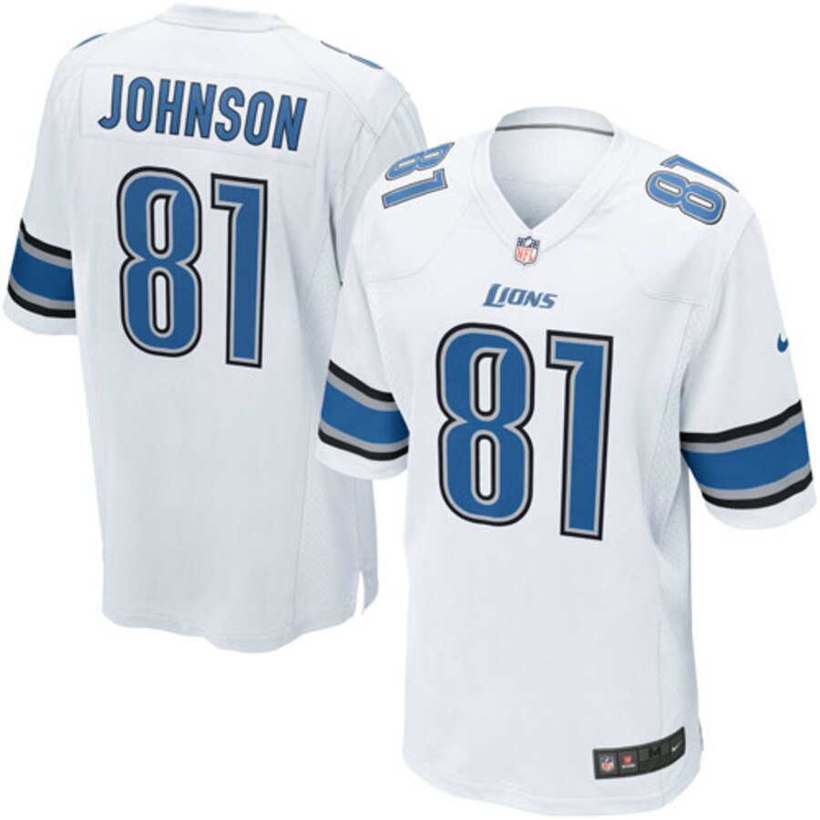 Calvin Johnson Detroit Lions Nike Youth Game Jersey White