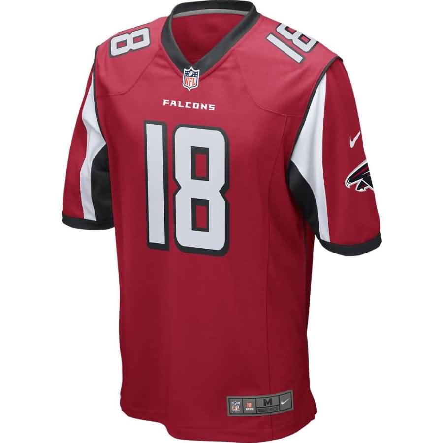 Calvin Ridley Atlanta Falcons 2018 Nfl Draft First Round Pick Game Jersey Red