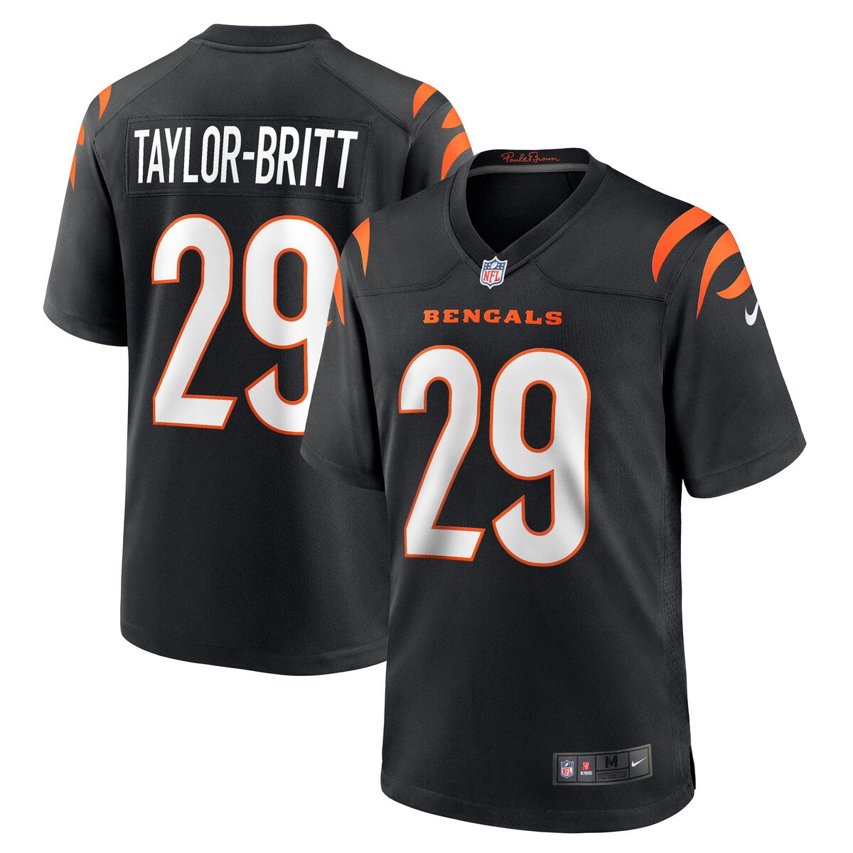 Cam Taylor britt Cincinnati Bengals Nike Game Player Jersey Black