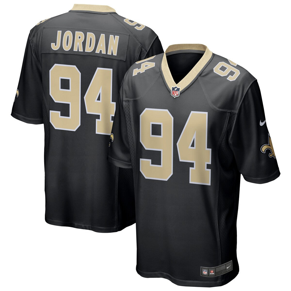 Cameron Jordan New Orleans Saints Nike Game Jersey Black