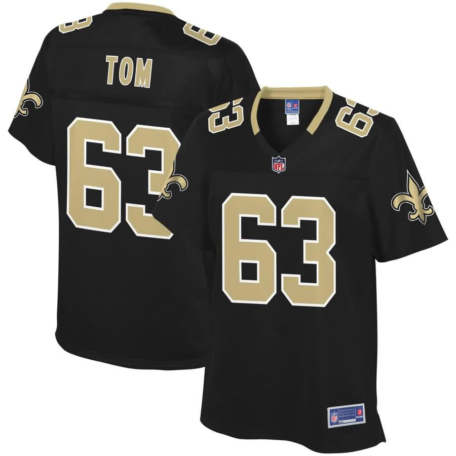 Cameron Tom New Orleans Saints Nfl Pro Line Womens Team Color Player Jersey Black