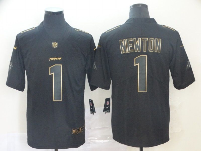 Can Newton 1 Carolina Newton Nfl Explosion Legendary Gold Black Jersey