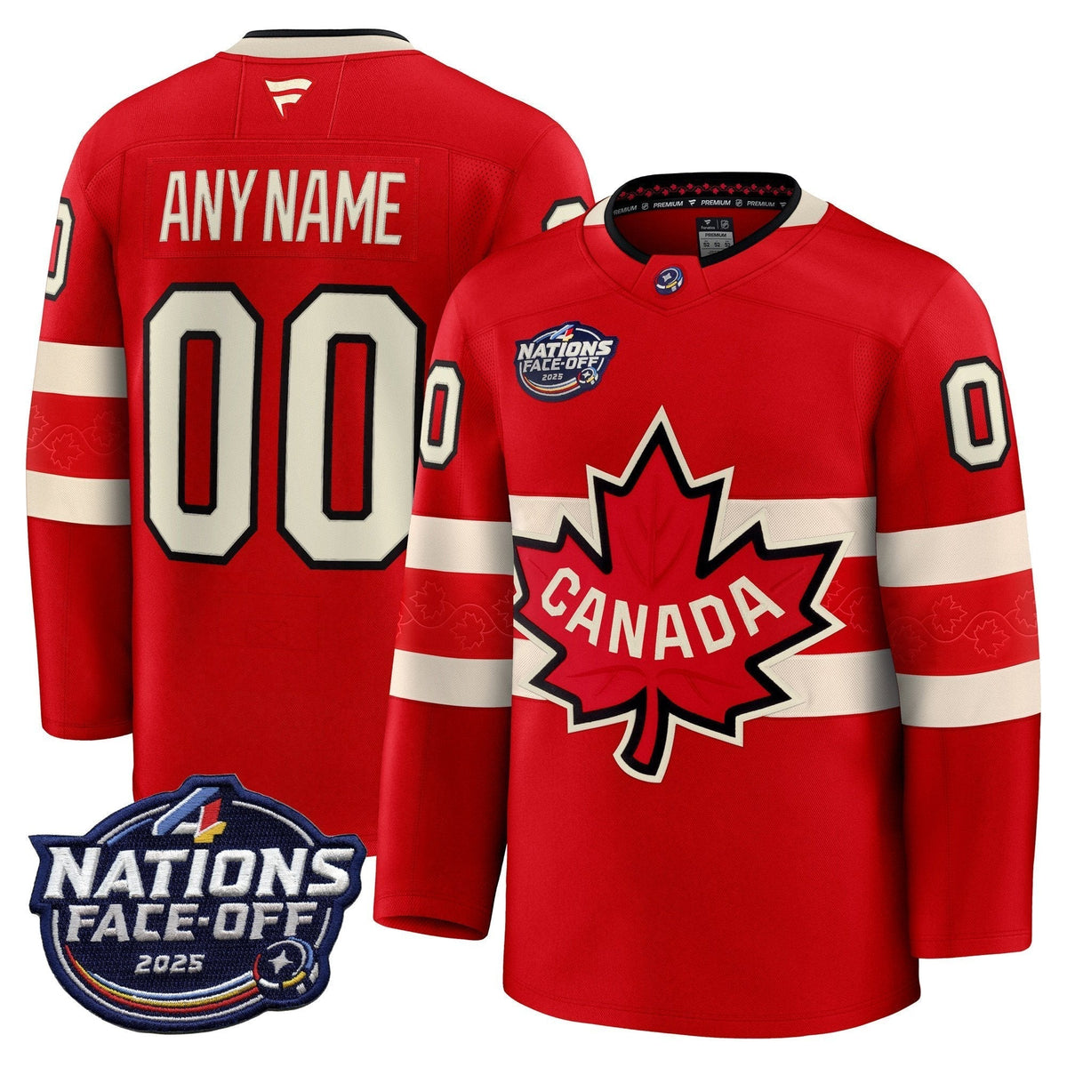 Canada 4 Nations Face-Off 2025 Premium Custom Jersey All Stitched