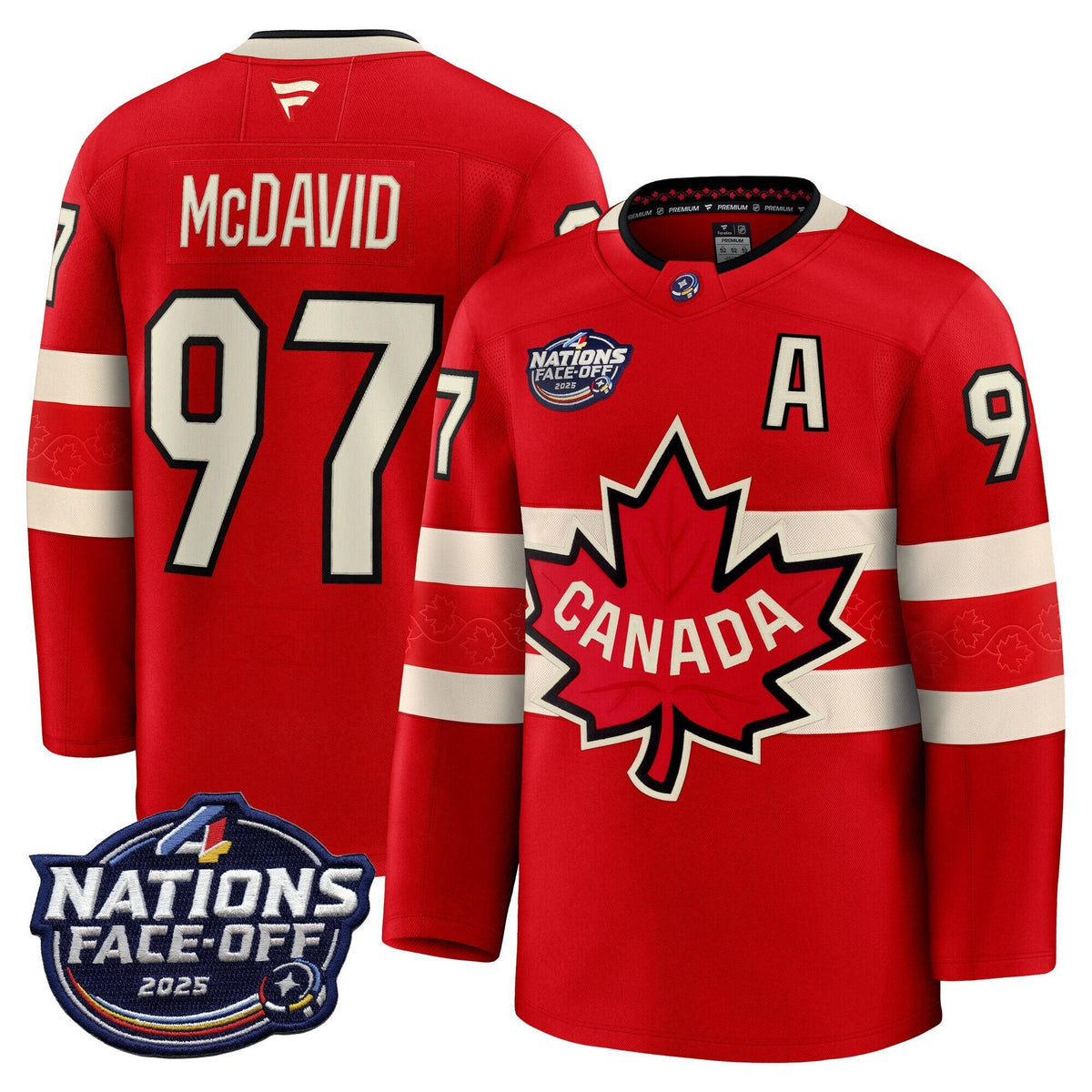 Canada 4 Nations Face-Off 2025 Premium Jersey All Stitched