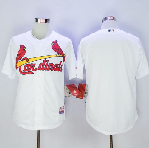 Cardinals Blank White Cool Base Stitched Mlb Jersey