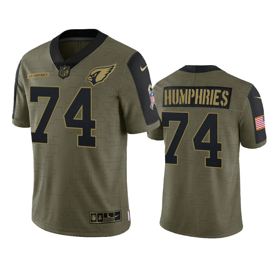 Cardinals Dj Humphries Limited Jersey Olive 2021 Salute To Service