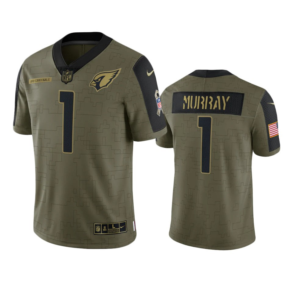 Cardinals Kyler Murray Limited Jersey Olive 2021 Salute To Service