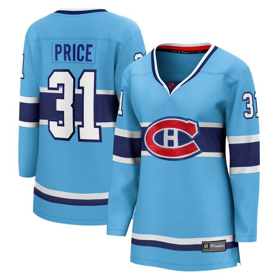 Carey Price Montreal Canadiens Fanatics Branded Womens Special Edition 20 Breakaway Player Jersey Light Blue