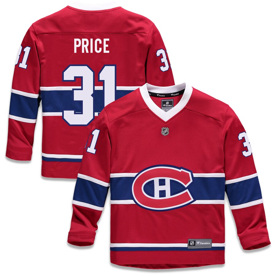 Carey Price Montreal Canadiens Fanatics Branded Youth Replica Player Jersey Red