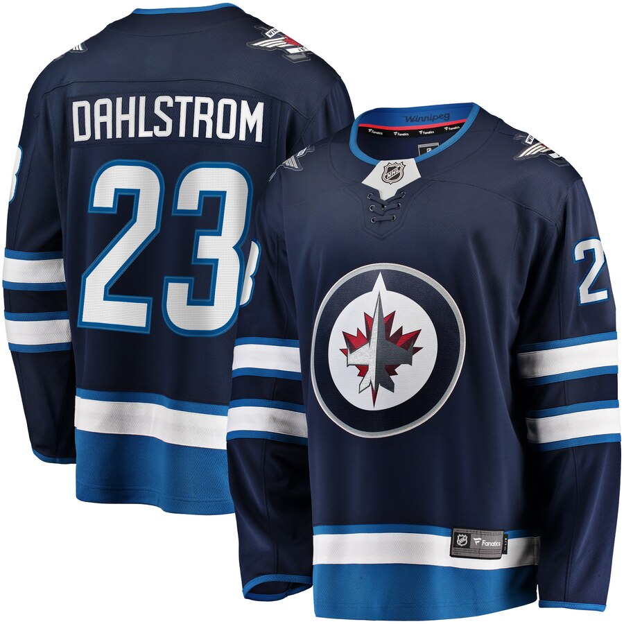 Carl Dahlstrom Winnipeg Jets Fanatics Branded Home Breakaway Player Jersey Navy
