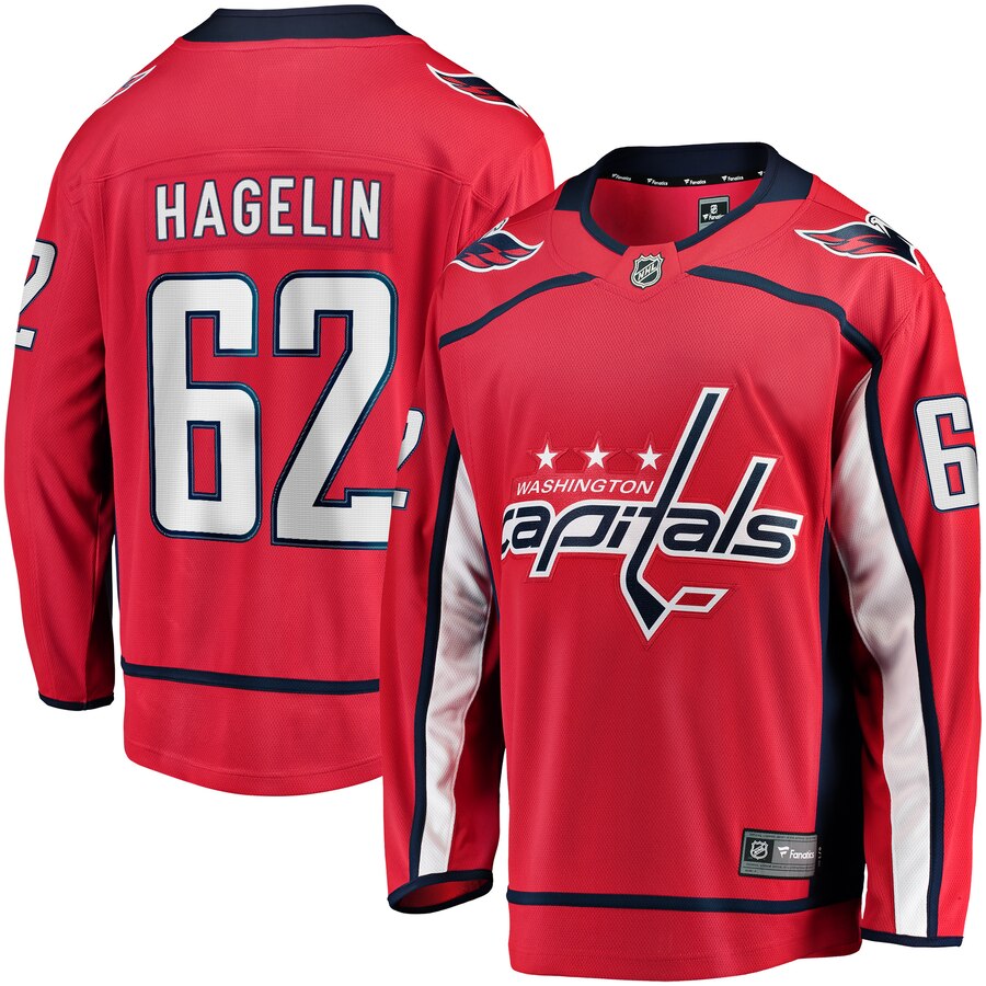 Carl Hagelin Washington Capitals Fanatics Branded Replica Player Jersey Red
