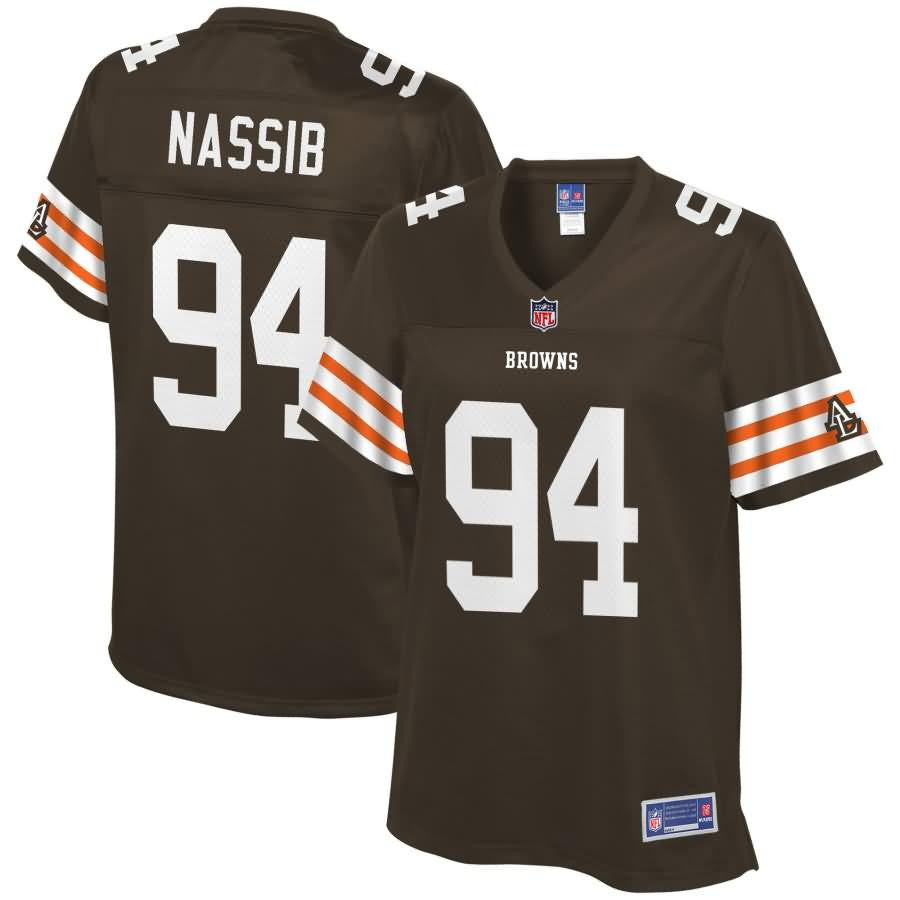Carl Nassib Cleveland Browns Nfl Pro Line Womens Historic Logo Player Jersey Brown
