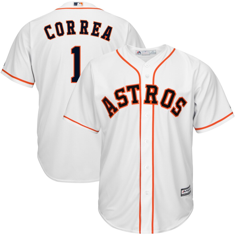 Carlos Correa Houston Astros Majestic Official Cool Base Player Jersey White