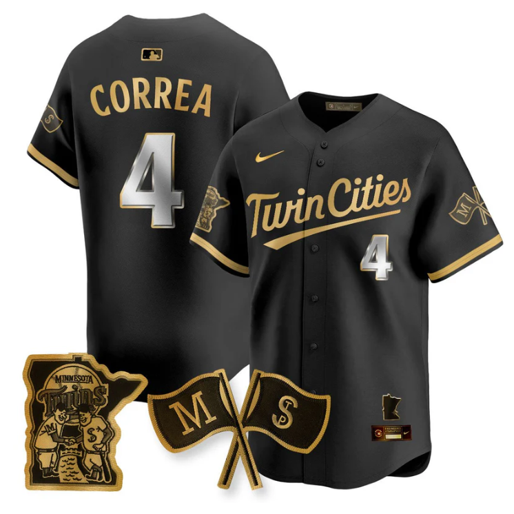 Carlos Correa Jersey #4 Minnesota Twins Alternate Limited Stitched