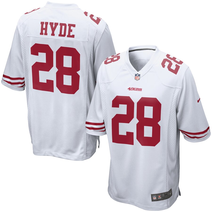 Carlos Hyde San Francisco 49ers Nike Game Jersey White