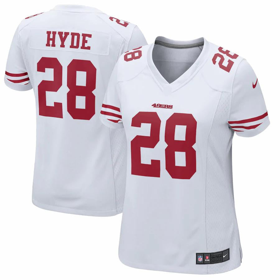 Carlos Hyde San Francisco 49ers Nike Womens Game Jersey White