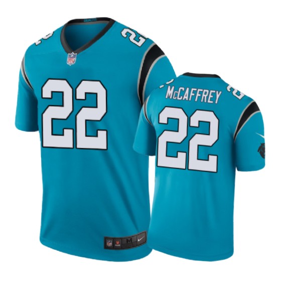 Carolina Panthers 22 Christian Mccaffrey Nike Color Rush Blue Jersey