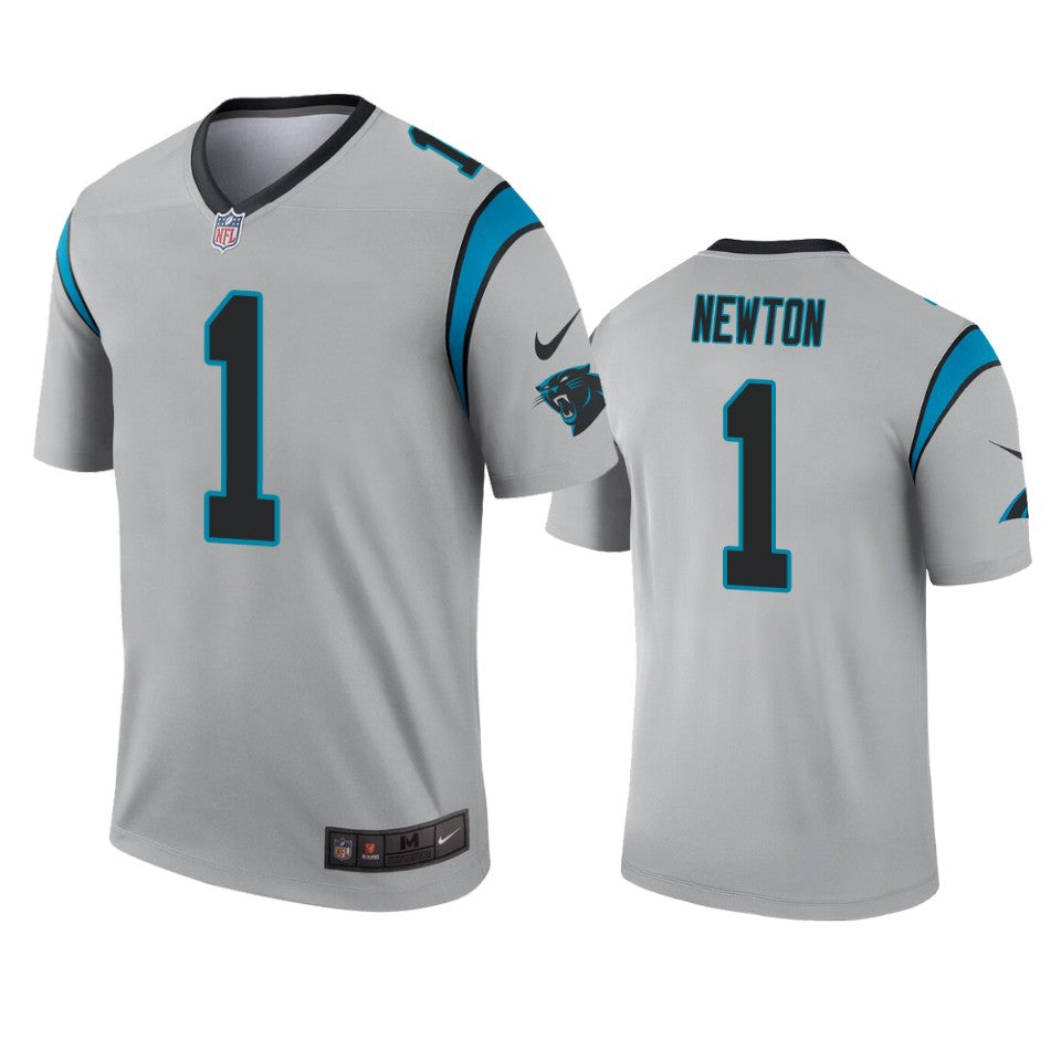Carolina Panthers Cam Newton Silver Inverted Legend Jersey