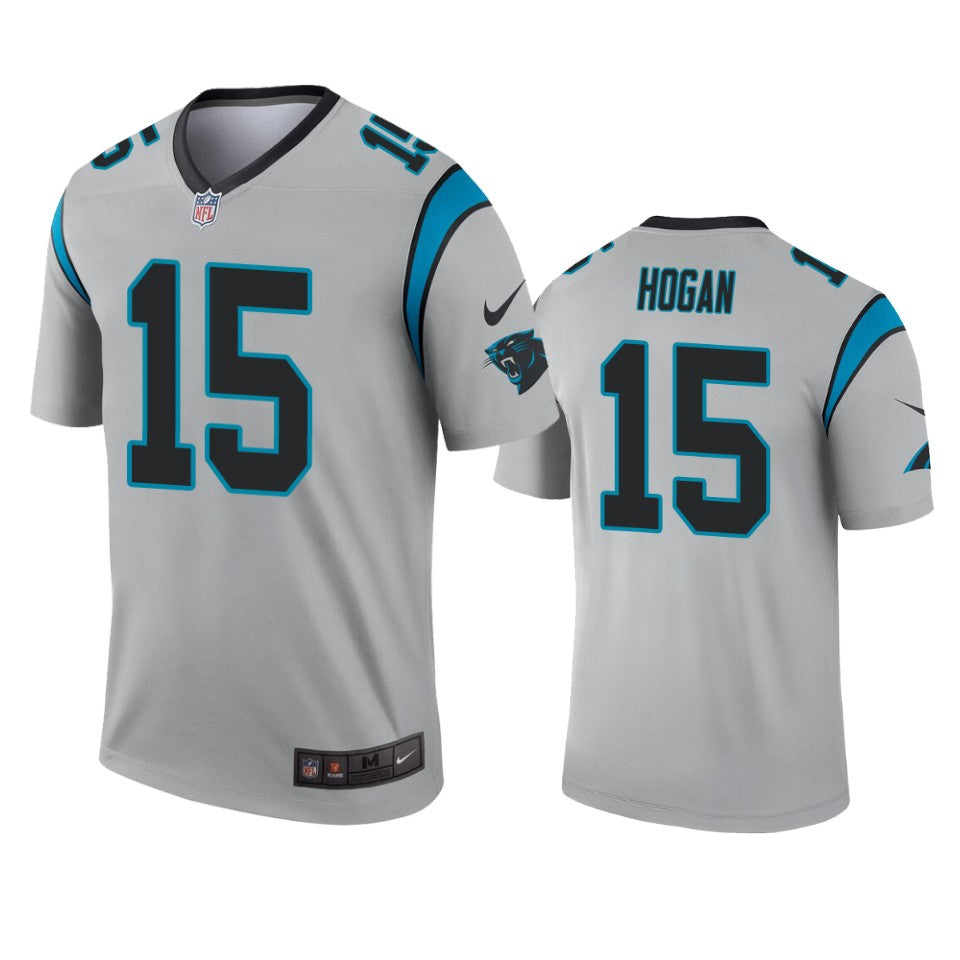 Carolina Panthers Chris Hogan Silver Inverted Legend Jersey