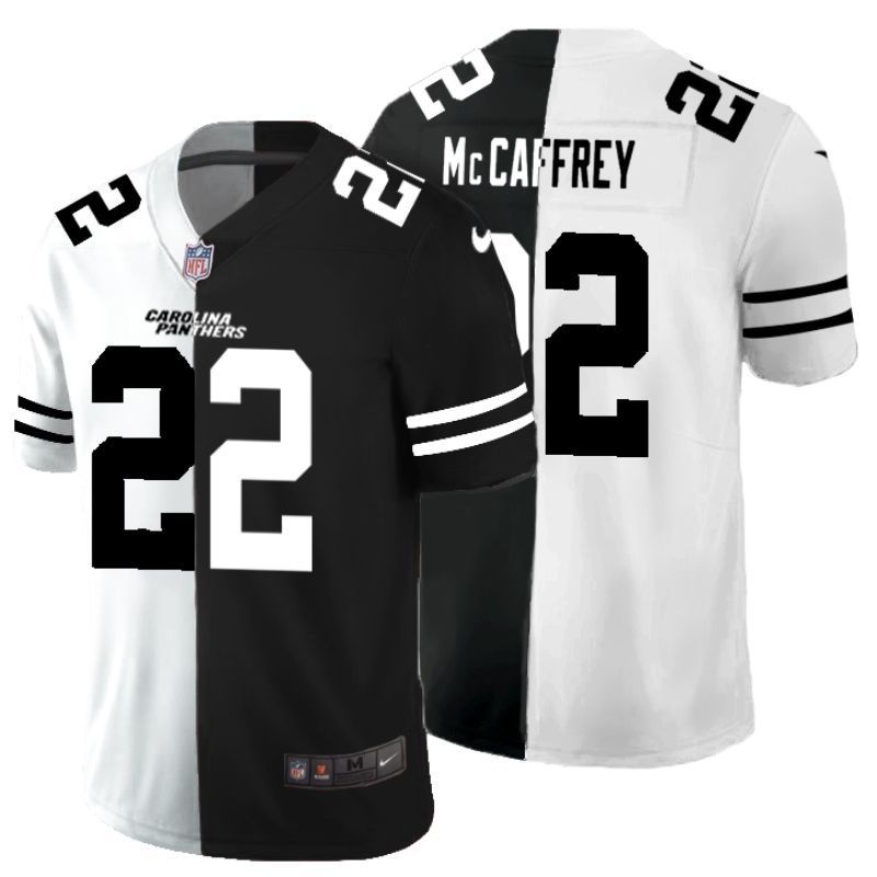 Carolina Panthers Christian Mccaffrey 22 Nfl 2020 Black And White Jersey