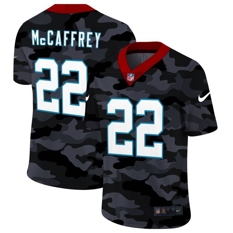 Carolina Panthers Christian Mccaffrey 22 Nfl 2020 Camo Black Jersey