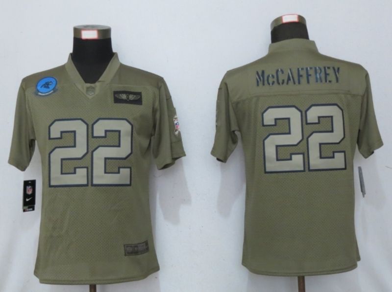Carolina Panthers Christian Mccaffrey 22 Nfl 2020 Moss Green Jersey