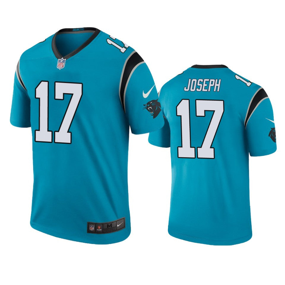 Carolina Panthers Greg Joseph Blue Color Rush Legend Jersey Mens