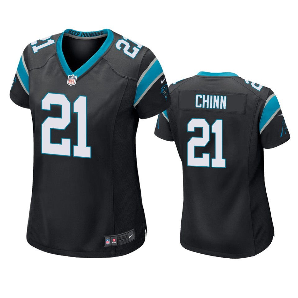 Carolina Panthers Jeremy Chinn Black 2020 Nfl Draft Game Jersey