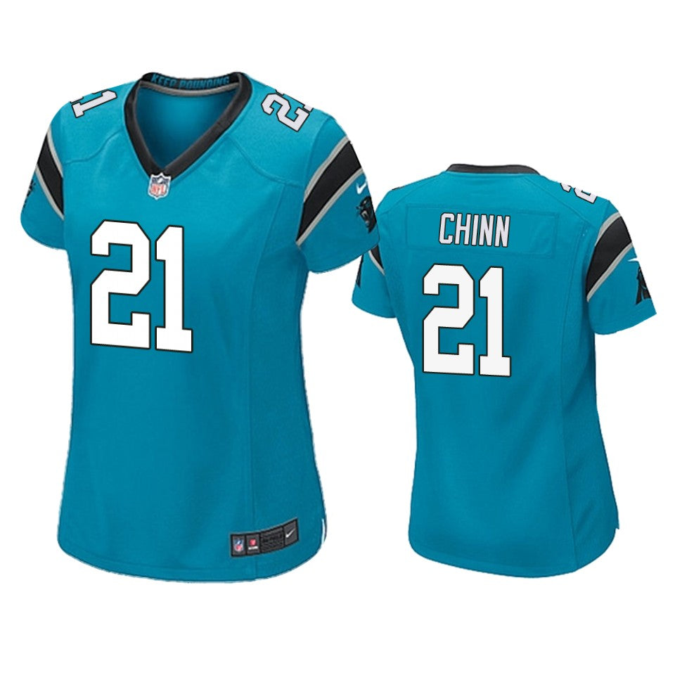 Carolina Panthers Jeremy Chinn Blue 2020 Nfl Draft Game Jersey