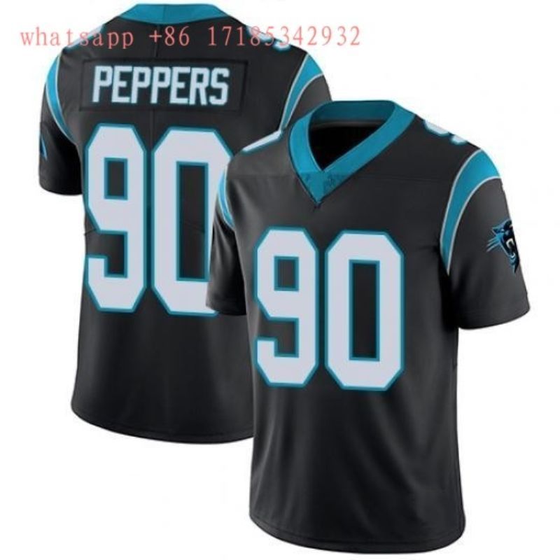 Carolina Panthers Julius Peppers 90 Nfl 2020 Black Jersey Jersey