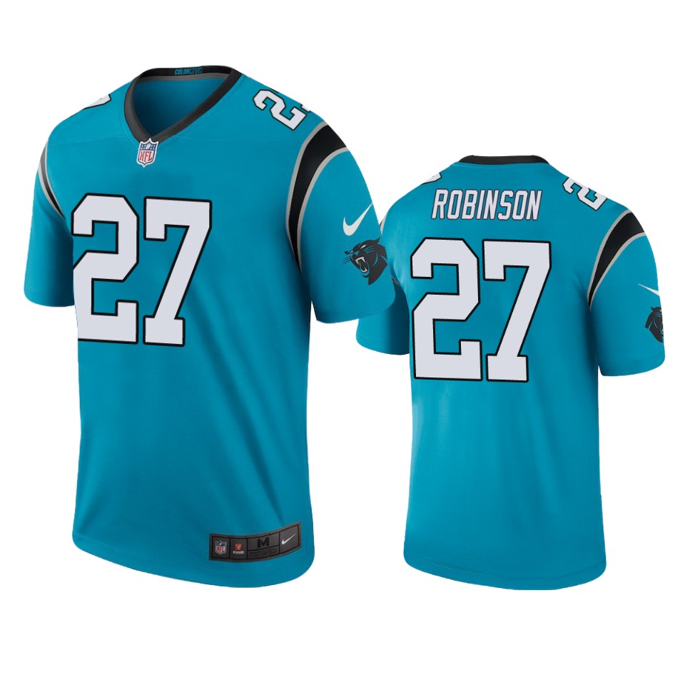 Carolina Panthers Kenny Robinson Blue Color Rush Legend Jersey