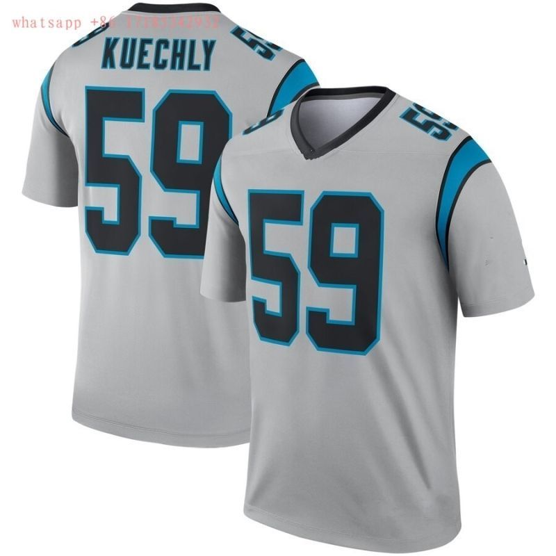 Carolina Panthers Luke Kuechly 59 Nfl 2020 Grey Jersey Jersey