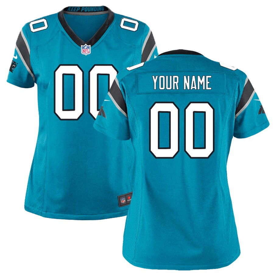 Carolina Panthers Nike Womens Custom Game Jersey Panther Blue